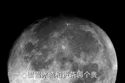 蜜雪冰城和贡茶哪个贵