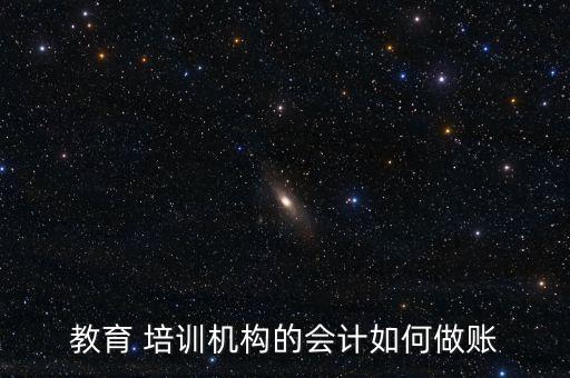 教育 培训机构的会计如何做账