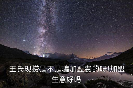  王氏现捞是不是骗加盟费的呀!加盟生意好吗