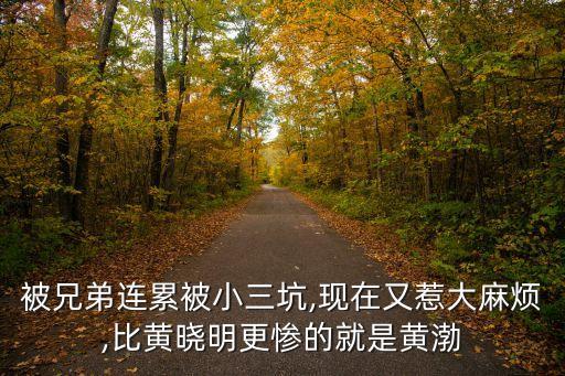 被兄弟连累被小三坑,现在又惹大麻烦,比黄晓明更惨的就是黄渤