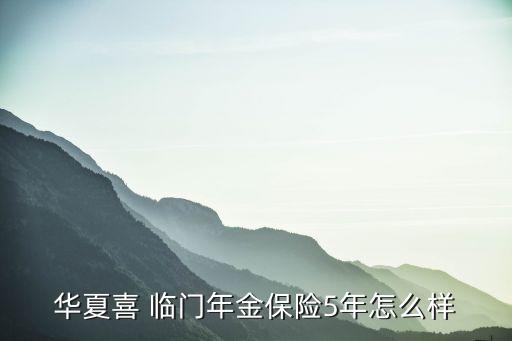 华夏喜 临门年金保险5年怎么样