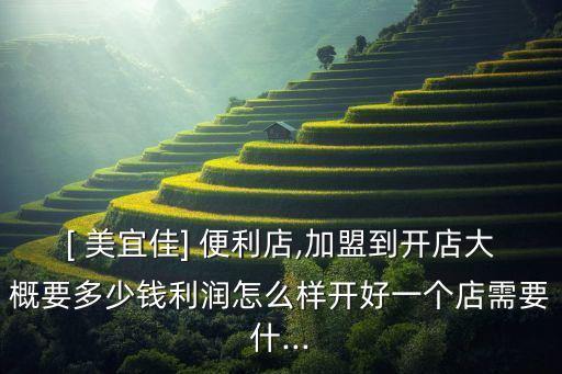 芜湖美宜佳便利店加盟费用,美宜佳便利店加盟 费用及电话多少 条件