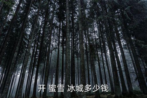 蜜雪冰城怎么加盟费多少,雪蜜冰城加盟