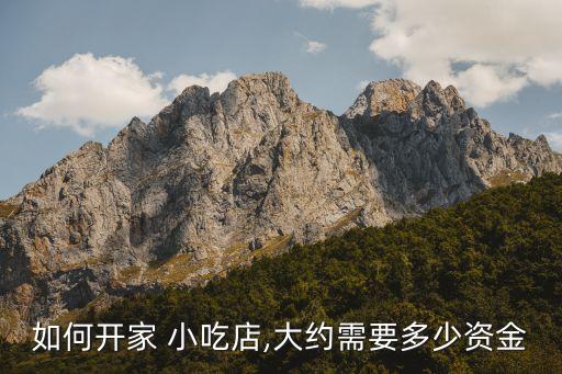 铜陵地方小吃加盟费用多少