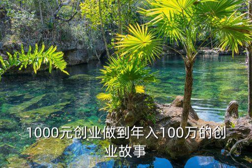 1000元创业做到年入100万的创业故事